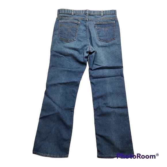 LEVI'S men's blue jeans "with a skosh more room" made in USA 70s distressed - Picture 2 of 9